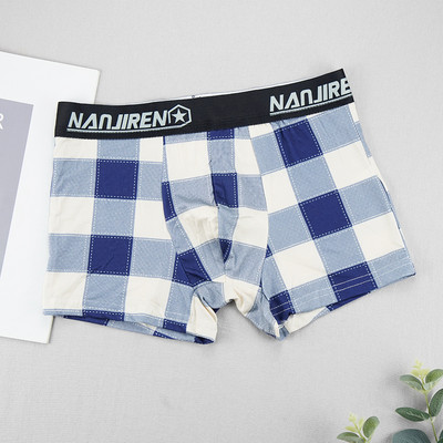 Nouă lenjerie de corp pentru bărbați de înaltă calitate U, convex, boxeri, pantaloni scurți, sexy, moale, pentru bărbați, chiloți în carouri, respirabili, pentru băiat, mărimea L--4XL