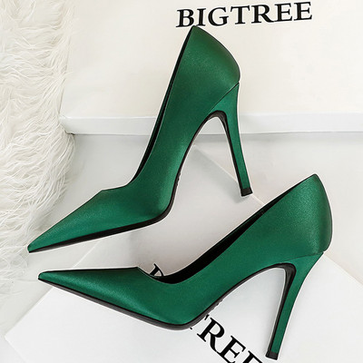 BIGTREE Cipők Woman Pumps Selyem Női Cipők Magassarkú Tavaszi új Stiletto Heels Party Shoes Nagy 43 Salto Alto Feminino