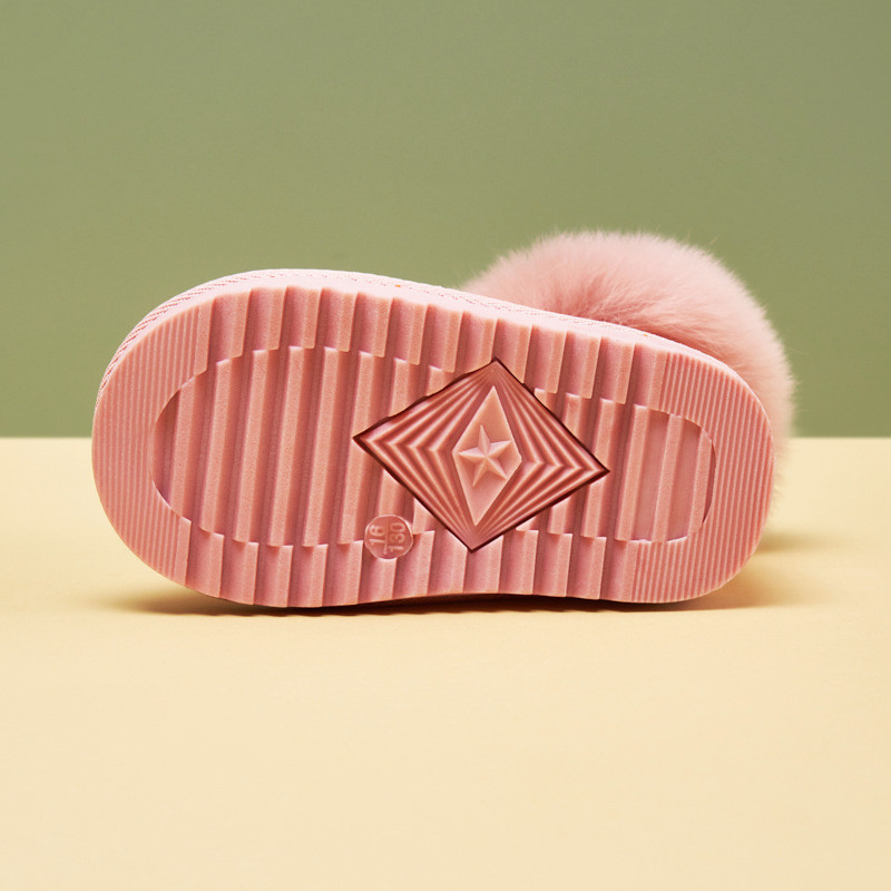 Zimske dječje modne čizme za snijeg za 2023., debele dječje  tople plišane mekane čizme za djevojčice, zimske skijaške čizme za bebe