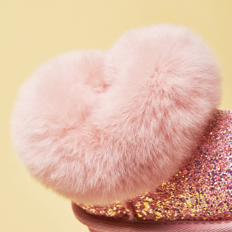 Zimske dječje modne čizme za snijeg za 2023., debele dječje  tople plišane mekane čizme za djevojčice, zimske skijaške čizme za bebe