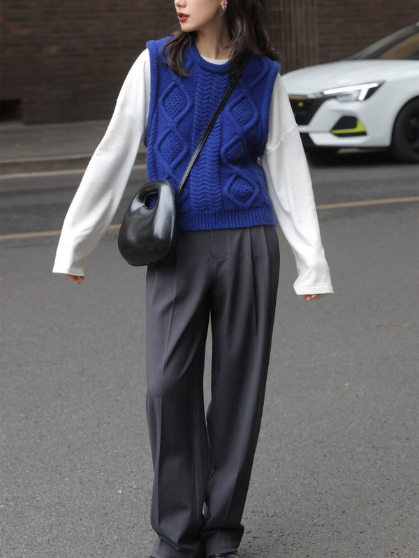 Pulover Veste Femei Design Pur De bază Simplu Tender All-match Timp liber Toamna Ulzzang Studenți Tricoturi de modă Imbracaminte de stradă retro