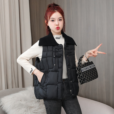 2023 Φθινόπωρο Χειμώνας Γυναικείο πέτο Βαμβακερό γιλέκο Ζεστό γυναικείο αμάνικο τζάκετ Φοιτητικό παλτό Γιλέκα Γυναικείο γιλέκο Chaleco Mujer