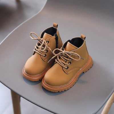 Nou Toamnă Iarnă Copii Cizme din piele Fete Băieți Pantofi Copii Cizme de modă 1-12 ani Bebeluș Cizme de zăpadă Pantofi sport