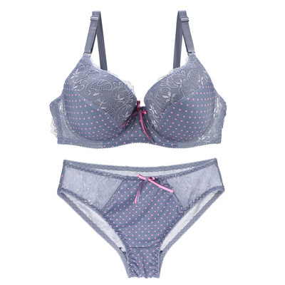 Nouvelle Seamless G String Intimate Print Σετ Σέξι στρινγκ BCDE Push Up Fashion Γυναικεία Εσώρουχα Μαύρο Λευκό Εσώρουχα