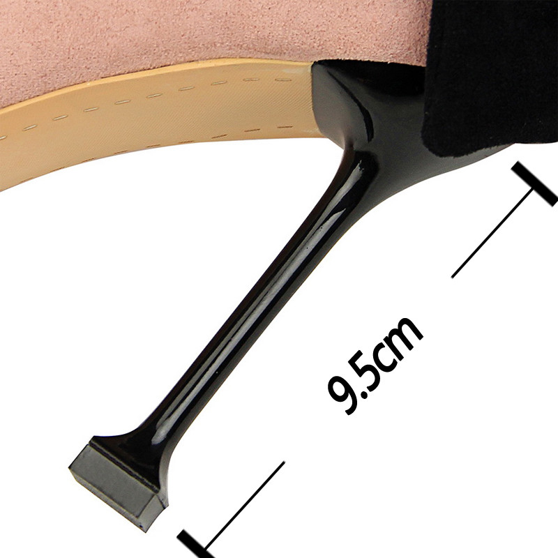 BIGTREE Pantofi Bowknot Femei Pompe Stiletto Toc înalt Din piele intoarsa Pantofi pentru femei Pantofi de nunta de moda Designer Noi Tocuri ascuțite pentru femei