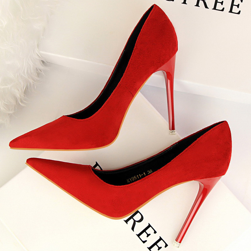 Pantofi BIGTREE Pantofi clasici cu toc înalt pentru femei Pantofi sexy de birou Tocuri stiletto Moda marime mari Tocuri femei Pompe Gri Verde