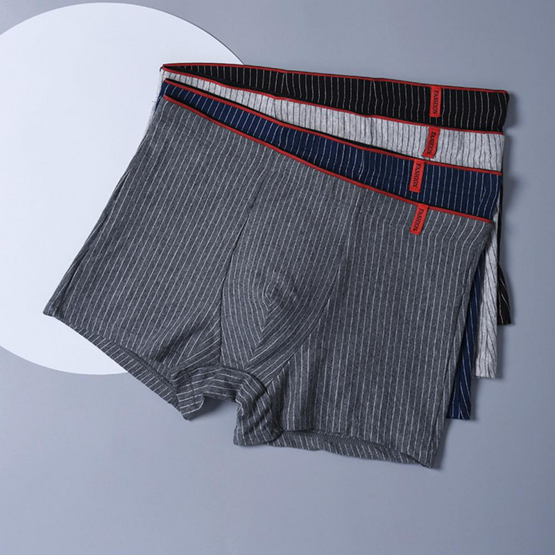 Vyriškos kelnaitės Dryžuotos U Išgaubtos Vidutiniškai Padidėjusios Ištemptos Close Tit Sexy Moisture Sugeria Apatiniai apatiniai Šortai Vyriški drabužiai