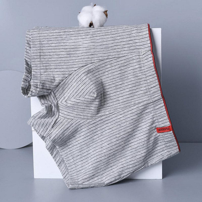 Vyriškos kelnaitės Dryžuotos U Išgaubtos Vidutiniškai Padidėjusios Ištemptos Close Tit Sexy Moisture Sugeria Apatiniai apatiniai Šortai Vyriški drabužiai