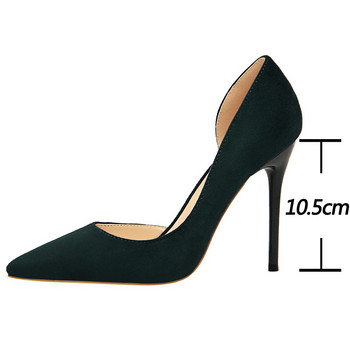 BIGTREE Παπούτσια Suede Woman Pumps Ψηλοτάκουνα με μυτερό άκρο Σέξι παπούτσια για πάρτι Γόβες στιλέτο 10,5 εκ. Γυναικεία παπούτσια Κλασικά ψηλοτάκουνα