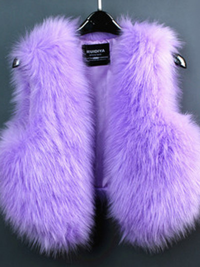 Zimska odjeća Tanka bunda od umjetnog krzna Novi Mao Mao Mali kaput prsluk Jesen i zima Lažni krzneni prsluk od lisičijeg krzna Kratki krzneni ženski kaput