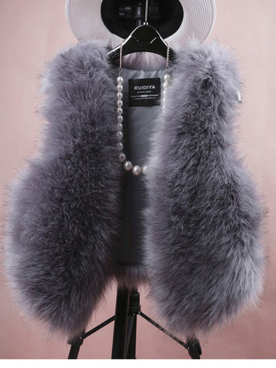 Zimska odjeća Tanka bunda od umjetnog krzna Novi Mao Mao Mali kaput prsluk Jesen i zima Lažni krzneni prsluk od lisičijeg krzna Kratki krzneni ženski kaput