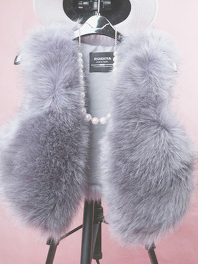 Zimska odjeća Tanka bunda od umjetnog krzna Novi Mao Mao Mali kaput prsluk Jesen i zima Lažni krzneni prsluk od lisičijeg krzna Kratki krzneni ženski kaput