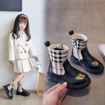 botas παιδική μπότα 2023 Φθινόπωρο/Χειμώνας βρετανική ψησταριά Παπούτσια Κλασικά μποτάκια για τον αστράγαλο Μόδα παιδικά παπούτσια Γυναικεία μποτάκια Trend Big Boy Boot boots