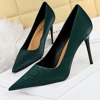 BIGTREE Batai Retro Moteriški Pumps 2023 Nauji Aukštakulniai Sexy Party Batai Stiletto kulniukai 10 cm smailūs pirštai pompos moteriškos plius 43 dydis