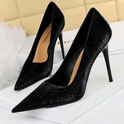 BIGTREE Batai Retro Moteriški Pumps 2023 Nauji Aukštakulniai Sexy Party Batai Stiletto kulniukai 10 cm smailūs pirštai pompos moteriškos plius 43 dydis