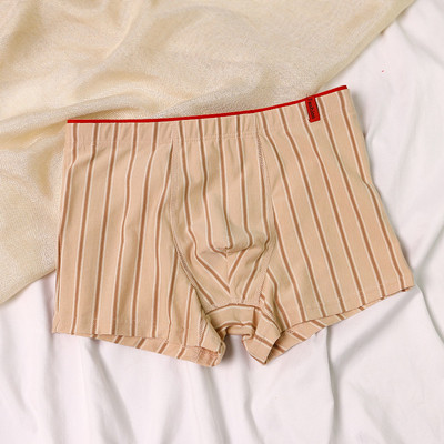 Pantaloni scurți din bumbac Chiloți bărbați Stripe Homme Chiloți Boxer Lenjerie intimă pentru bărbați Soft Sexy Bărbați L-3XL Boxeri pentru bărbați