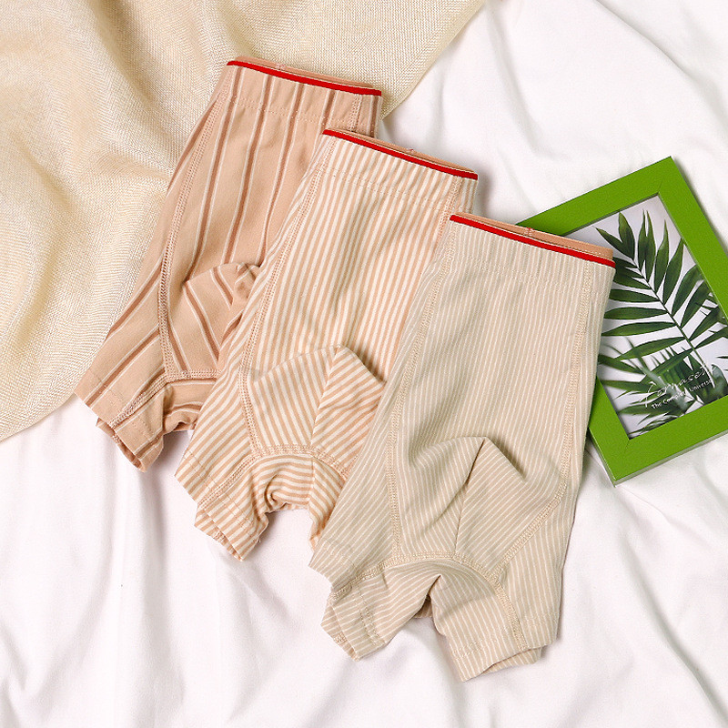 Pantaloni scurți din bumbac Chiloți bărbați Stripe Homme Chiloți Boxer Lenjerie intimă pentru bărbați Soft Sexy Bărbați L-3XL Boxeri pentru bărbați