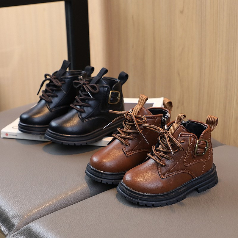 CAPSELLA KIDS Άνοιξη Φθινόπωρο Παιδικά Αγόρια Μόδα Μποτάκια Αστραγάλου Ψηλά Παπούτσια Κορίτσια Κομψά μποτάκια εργασίας με κορδόνια Μέγεθος 21-30