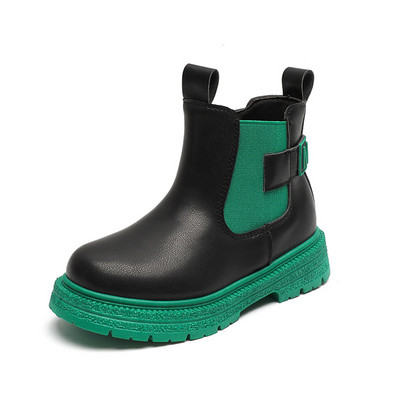 2023, primăvară toamnă, copii, fete, pantofi versatili, impermeabili, din piele pentru copii, cizme scurte la modă, botine în stil britanic