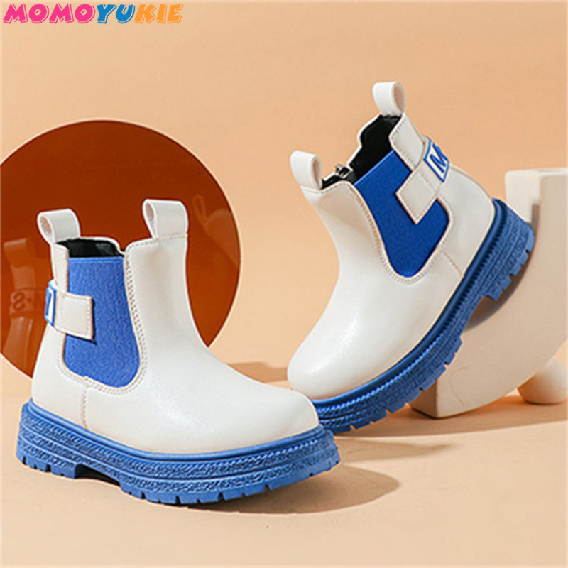 2023, primăvară toamnă, copii, fete, pantofi versatili, impermeabili, din piele pentru copii, cizme scurte la modă, botine în stil britanic
