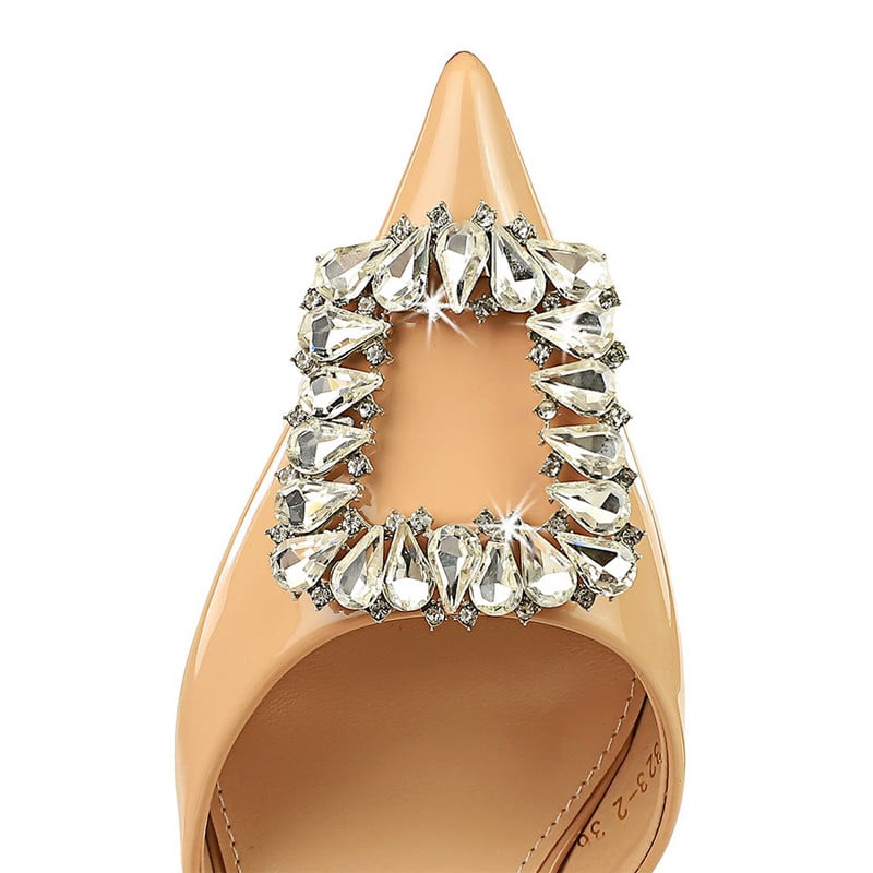 BIGTREE Pantofi Sandale de lux de damă Tocuri Pantofi de banchet de doamnă Tocuri de pisicuță de vară Pantofi de petrecere sexy Pantofi de damă cu pantofi din piele lacuită