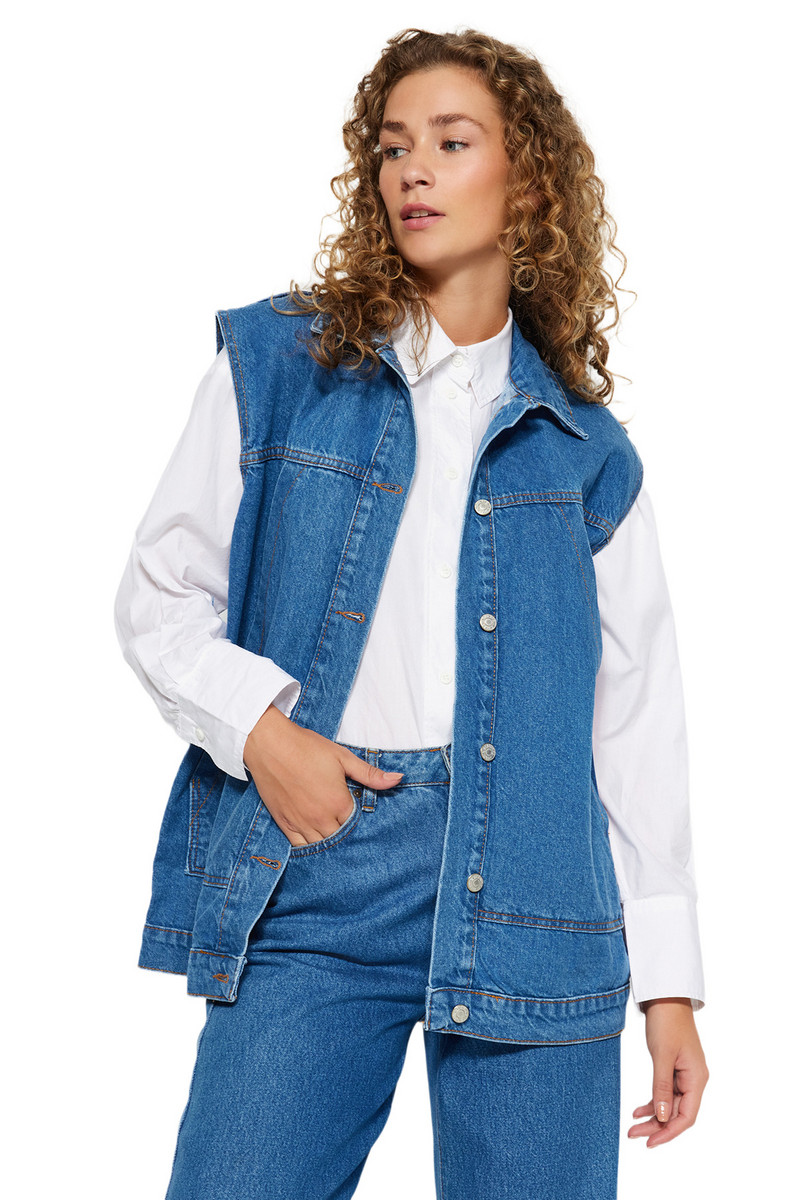 Vestă cu hijab drept obișnuită Trendyol pentru femei