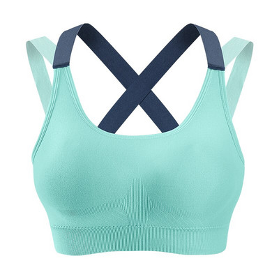 Ženski bešavni grudnjak Kamisol Majice donje rublje Crop Top L XL Crna Zelena Siva Koža Prozračna Seksi Sport Fitnes Joga Ležerna