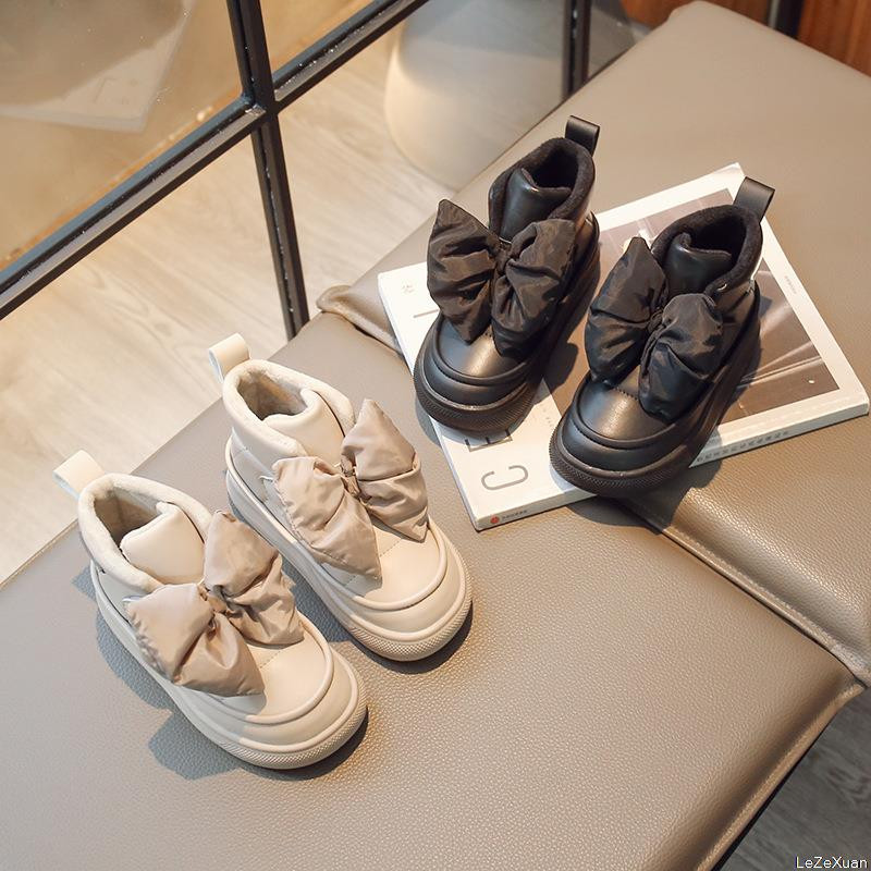 Mergaičių batai Bow Hook & Loop Universalūs Minkšti Princesės Batai Rudens Žiema Nauji Vaikiški Madingi Batai Vaikiški Batai 2023 Nauji Neslystantys