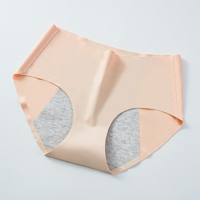 Nova M-3XL veličina Ice Silk Solid Apsorbira malu količinu fiziološkog razdoblja Ne curi Menstrualne ženske gaćice Donje rublje Breifs