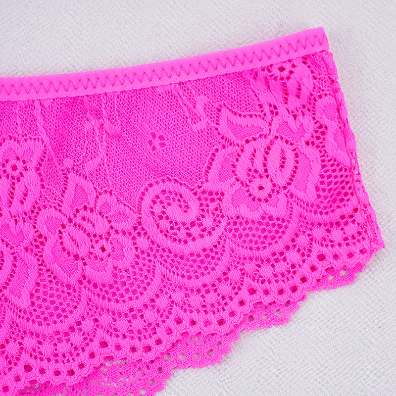 3 kom/puno ženskih gaćica Seksi pune čipkaste gaćice izdubljene Ženske kratke hlače niskog struka Meke jednobojne prozračne gaćice Brza dostava