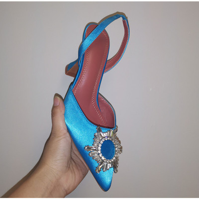 2023 Sandale de femei în stil stea Elegante cu vârf ascuțit Slingback de vară Office Pantofi de damă Moda Tocuri înalte Sandale gladiator femei