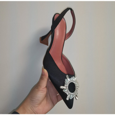 2023 Sandale de femei în stil stea Elegante cu vârf ascuțit Slingback de vară Office Pantofi de damă Moda Tocuri înalte Sandale gladiator femei