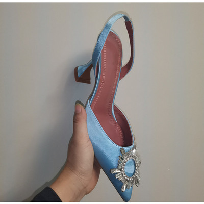 2023 Sandale de femei în stil stea Elegante cu vârf ascuțit Slingback de vară Office Pantofi de damă Moda Tocuri înalte Sandale gladiator femei