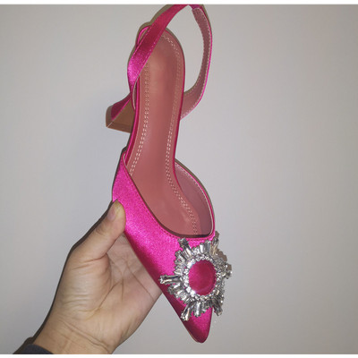 2023 Sandale de femei în stil stea Elegante cu vârf ascuțit Slingback de vară Office Pantofi de damă Moda Tocuri înalte Sandale gladiator femei