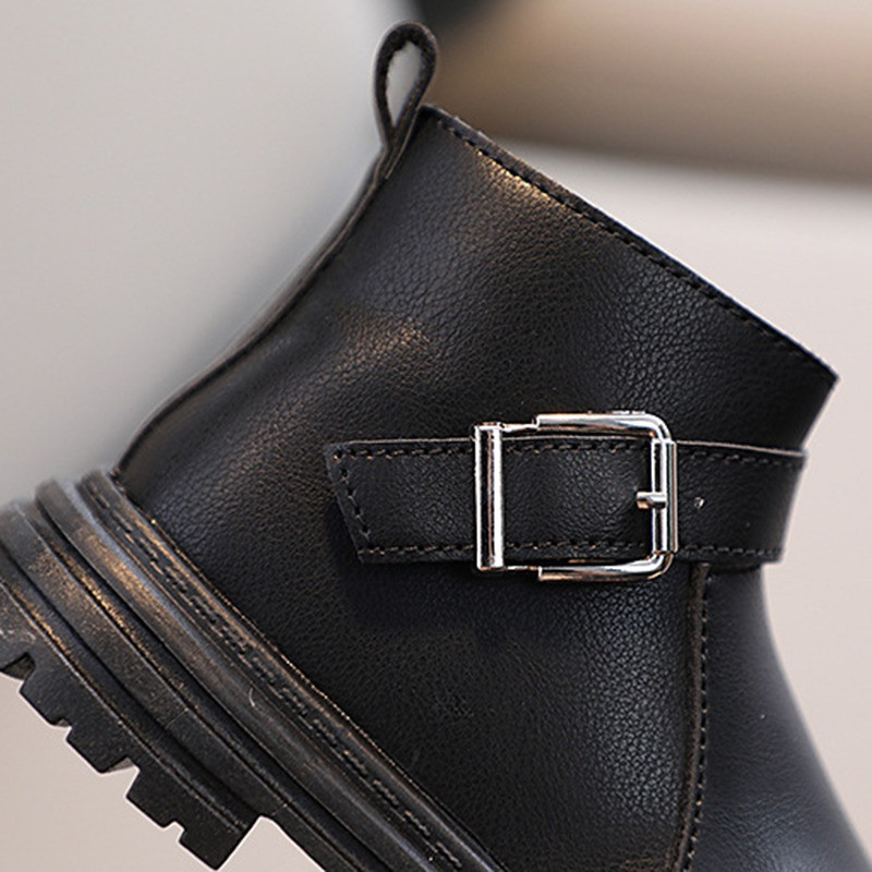 Toamnă Iarnă Fete Copii Cizme Cu fund moale din cauciuc Nou-născut Băieți Fete Cizme sport Fermoar piele Casual Pantofi de zăpadă calduri