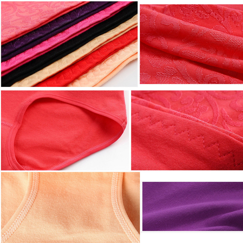 Chiloți din bumbac 3 buc pentru femei Lenjerie de corp cu talie înaltă pentru abdomen Chiloți de recuperare postpartum pentru femei