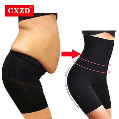 CXZD Formuojantis drabužis moterims Pilvo kontrolės šortai aukštu juosmeniu Kelnaitės iki šlaunų vidurio Body Shaper Body Body Shaping Lady