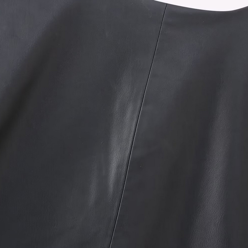 UNIZERA2023 Rudens ir Žiemos nauja moteriška laisvalaikio universali V formos kaklo mygtukų imitacija, dailaus kirpimo juoda liemenė