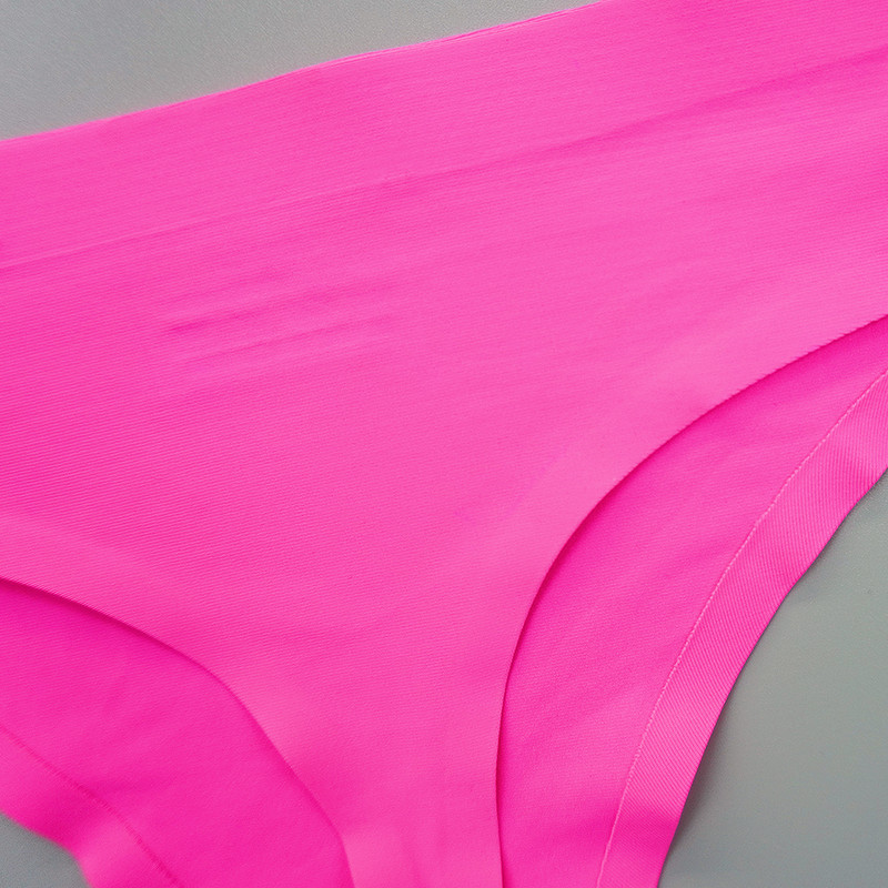 Chiloți sexy tanga Femei Lenjerie de corp fără cusături Sport T-back din mătase moale de gheață Set chiloți pentru fete cu talie joasă 3 buc/lot Mărime S-XL