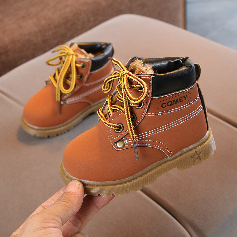 Nove dječje čizme, kratke čizme za snijeg, dječje sportske cipele, modne cipele za djevojčice, cipele za četiri godišnja doba, tople čizme za dječake od meke PU kože