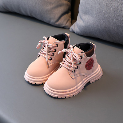 2022 Cizme noi pentru fete Cizme de cauciuc pentru copii Cizme de mișcare pentru băieți Cizme de toamnă din piele Cizme de cauciuc pentru fete cu fermoar dublu