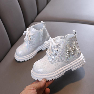 2022 Cizme noi pentru fete Cizme de cauciuc pentru copii Cizme de mișcare pentru băieți Cizme de toamnă din piele Cizme de cauciuc pentru fete cu fermoar dublu