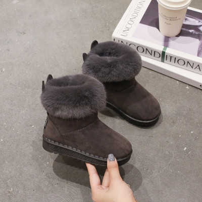 Kruleepo Copii Bebeluși Toamnă Iarnă Cizme de zăpadă calde de pluș și groase Copii Fete Băieți Moda Prințesă Cizme plate din bumbac Pantofi