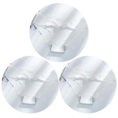 TrowBridge 3 vnt. / rinkinys, vienspalviai moteriškos kelnaitės kvėpuojančios besiūlės apatinės šilko satino seksualios kelnaitės plonas jaukus apatinis trikotažas Karštas išpardavimas