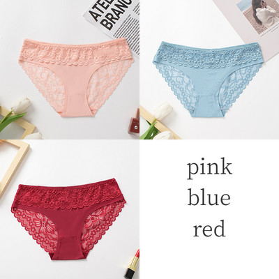 TrowBridge 3 ΤΕΜ/Σετ Γυναικεία Εσώρουχα Δαντέλα Μεταξωτό Σατέν Εσώρουχα Σέξι Εσώρουχα Μαλακά Άνετα Γυναικεία Σλιπ Γλυκά Ζεστά Σώβρακα