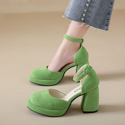 2023 noi pantofi cu toc înalt pentru femei Mary Janes Lolita pantofi cu platformă groasă, sandale, pantofi pentru petrecere de vară, pantofi pentru femei