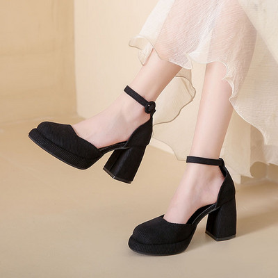 2023 noi pantofi cu toc înalt pentru femei Mary Janes Lolita pantofi cu platformă groasă, sandale, pantofi pentru petrecere de vară, pantofi pentru femei