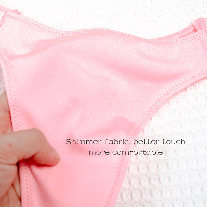 Chiloți cu strasuri pentru femei sexy, cu talie joasă, șiruri, fără sudură, lenjerie de corp de culoare strălucitoare, lenjerie secretă în spate, chiloți Tanga