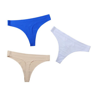 3 kom/pak. Žensko bešavno donje rublje od ledene svile, jednobojne seksi tange, ženske sportske intimne gaćice S-XL