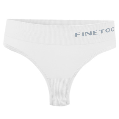 Tanga fără cusături cu talie mijlocie Chiloți moale cu spate în T M-2XL Lenjerie de corp cu șnur Chiloți Bikini cu litere pentru femei Lenjerie pentru femei